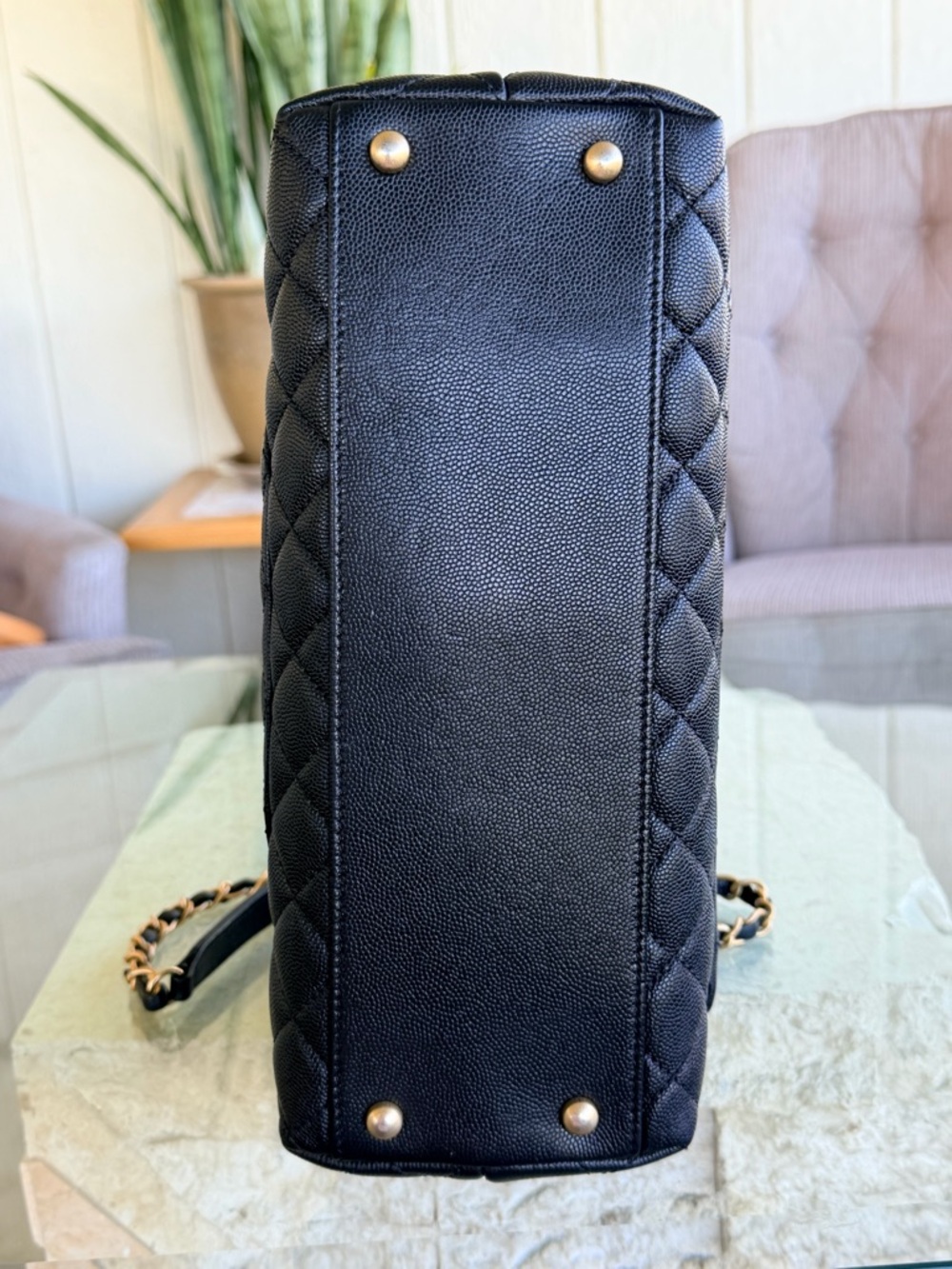 🆕 Coco Chanel Top Handle Caviar COA READY - Picture 10 of 16